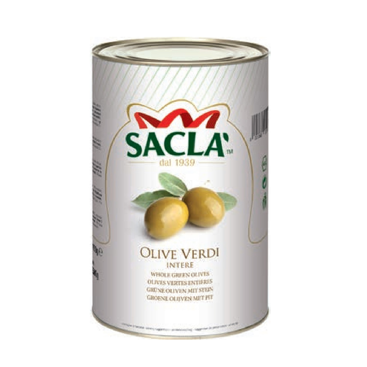 LATTA OLIVE VERDI INTERE GIGANTI 1 x 5kg