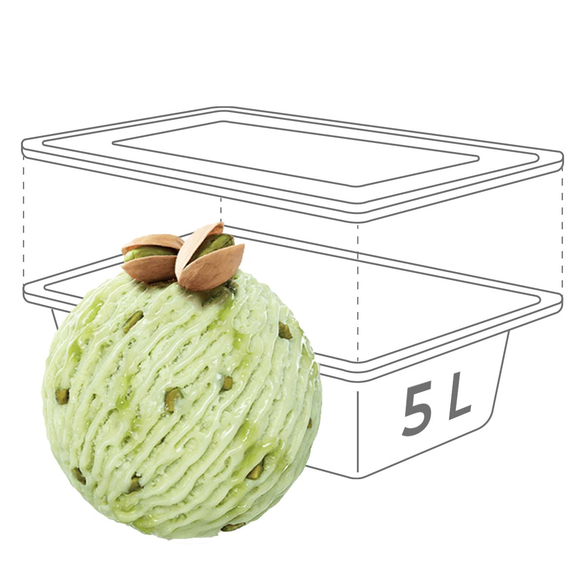 PISTACCHIO DI SICILIA MANTECATO INOX 5l