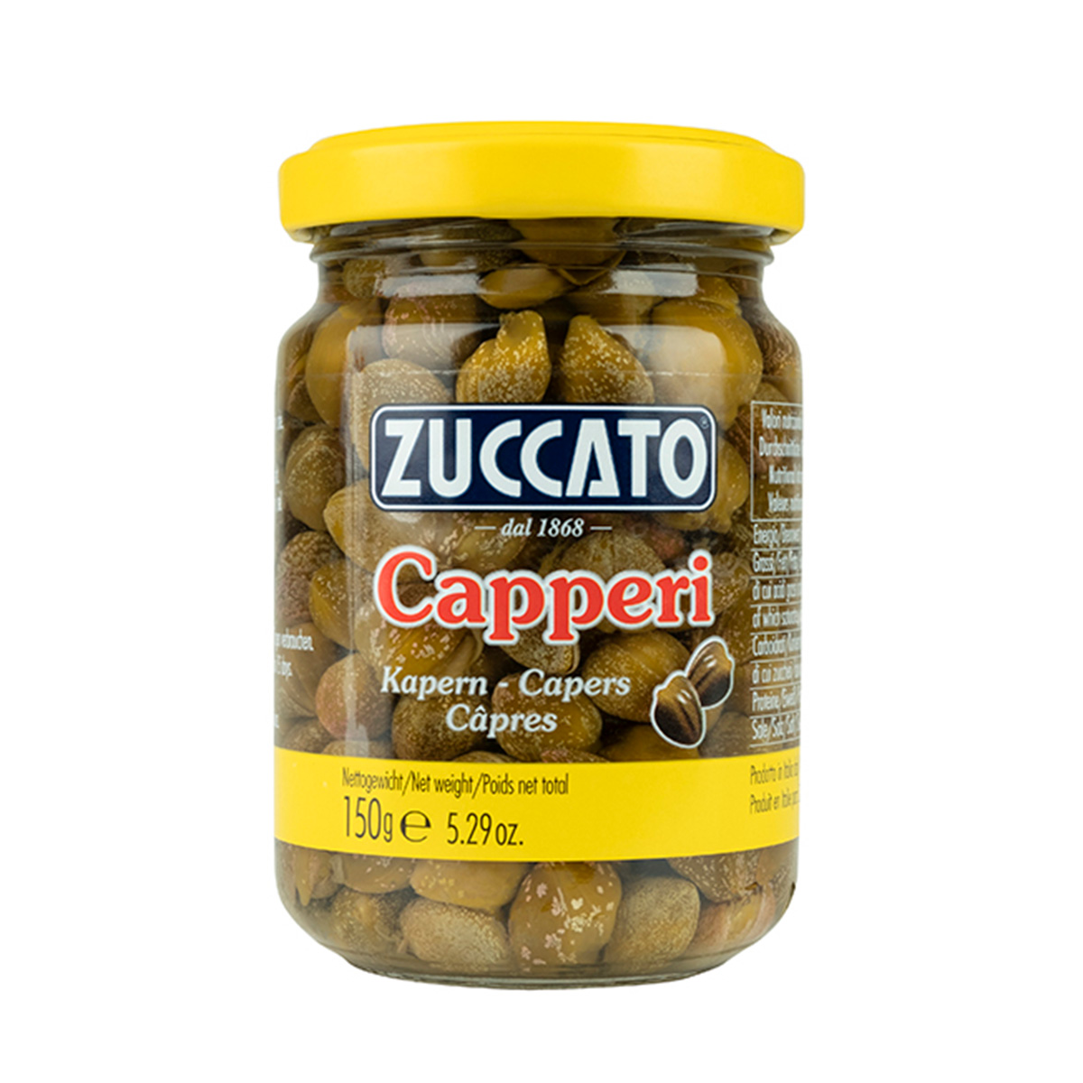 CAPPERI IN ACETO ZUCCATO 12 x 156ml