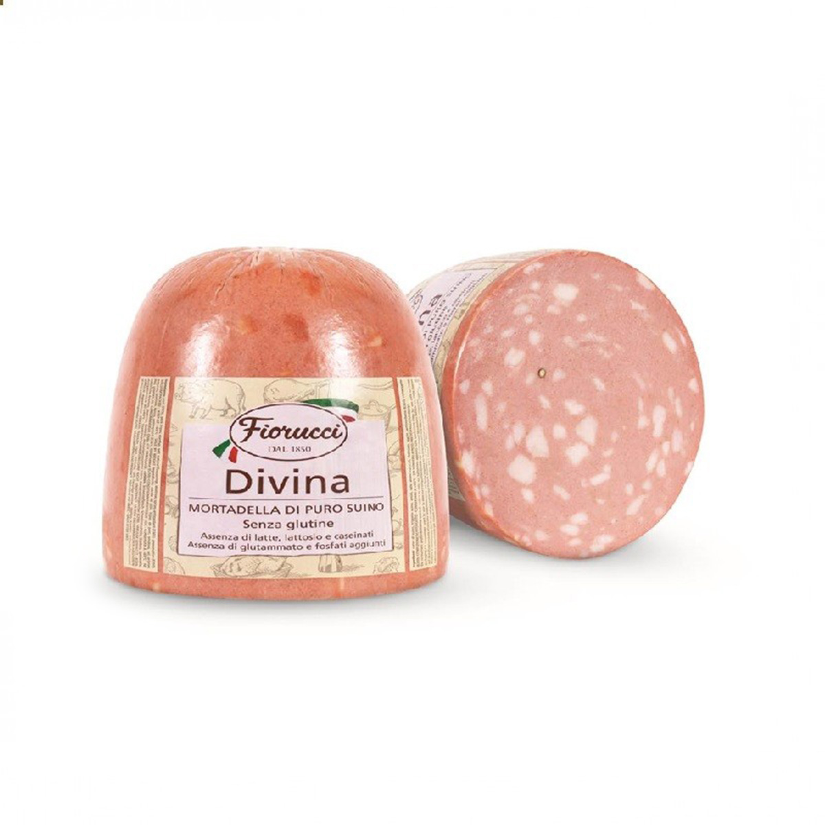 MORTADELLA DIVINA META' KG.2,5 D.13