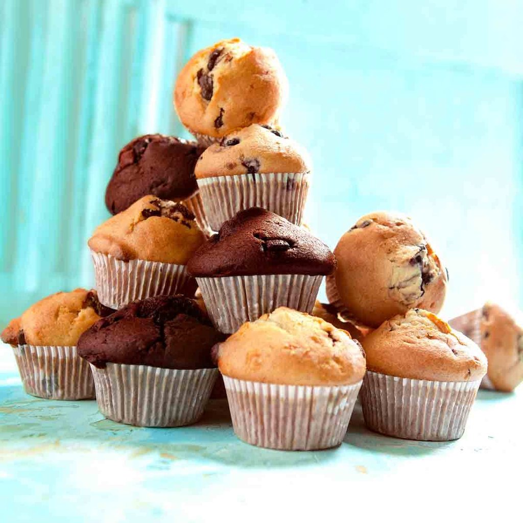 MUFFIN CON PEZZETTI DI CIOCCOLATO 36 x 82g